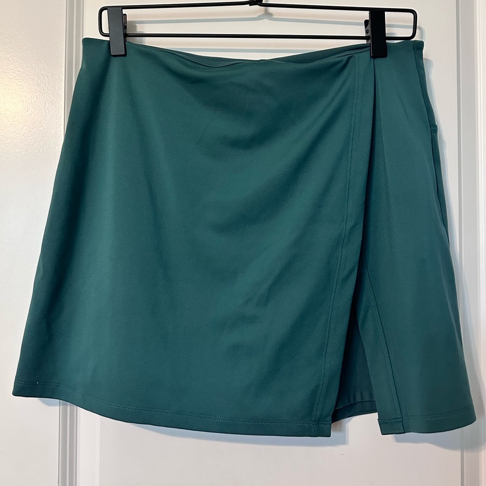Deep Green Women's A-Line Wrap Skirt